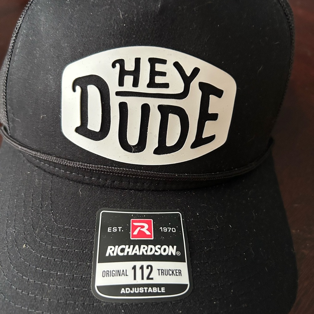 Hey Dude Black Trucker Hat